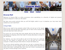 Tablet Screenshot of diversemall.com